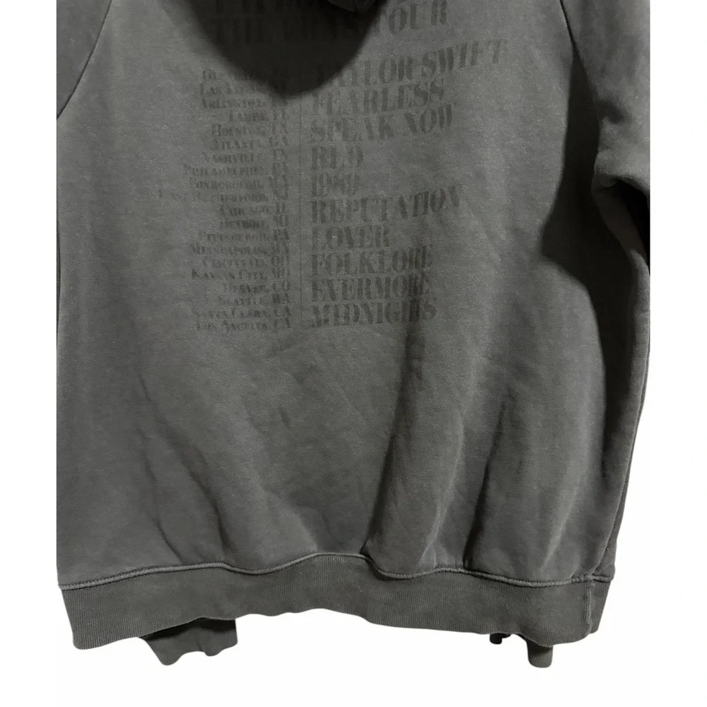 Taylor Swift‎ Exclusive Eras Tour Merch Charcoal Grey Hoodie Concert Size Medium